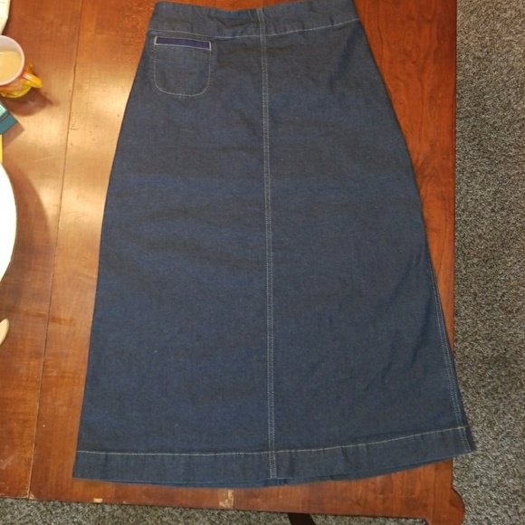 eileen fisher denim skirt